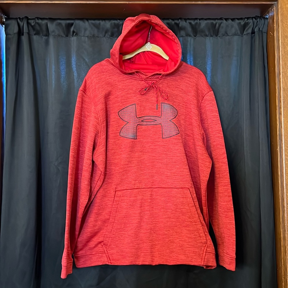 Men’s Red Under Armour Hoodie-XL